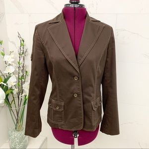 David Meister Jacket Utility Brown 4